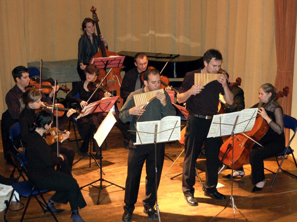 Kammerorchester mit Panlötist Georg Conradin und Yven Badstuber am Contest Fanica Luca