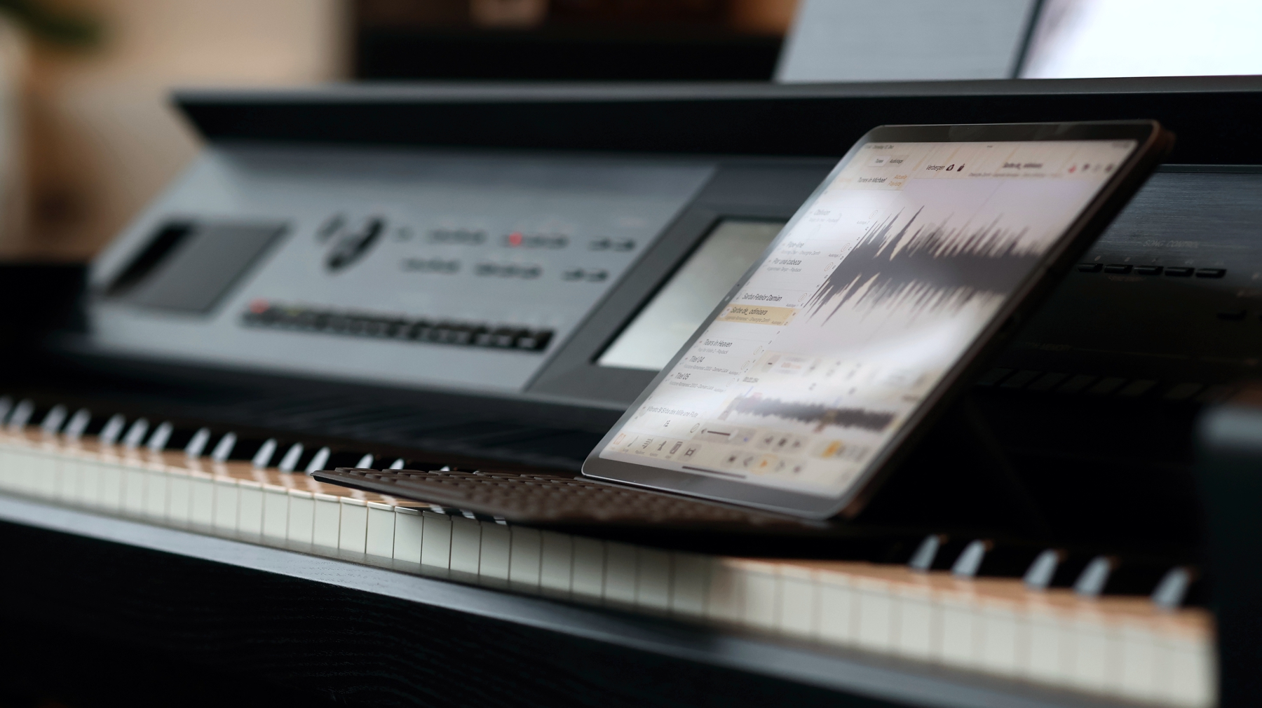 iPad aud Yamaha Digitalpiano