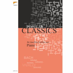 Cover des Notenheftes Popular Classics aus dem Verlag Dinner Musikverlag. Ausgabe für C-Instrumnet und Klavier
